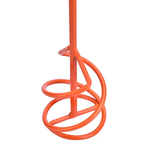 Image of Paint & Mortar Mixer, 16 inch L, 3 inch Dia (Orange#03) | Compound, Sealer, Grout, Thinset, Plaster, Mud, Cement, Stirring Paddle, Professional Paint Mixer Attachment