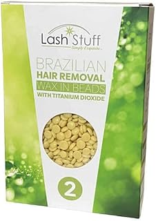 Brazilian Hard Wax Beads for Face and Body Hair Removal (2 Count)