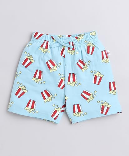Image of BUMZEE Sky Blue & White Boys Shorts Pack of 3 (Peb9221)