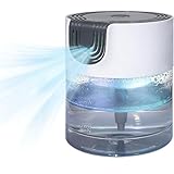 【2026 Upgraded version】Water Air Purifier for Home, Variable Speed ，1300ml Water Based Air Purifier ，Air Washer Humidifier ，Freshener for Smoke ，Essential Oil Aroma Diffuser with LED Night Light