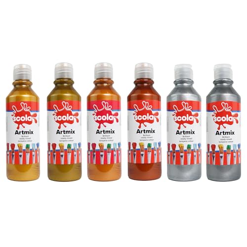Scolaquip AMM300/6/A Artmix - Pintura en colores surtidos, 6 x 600 ml