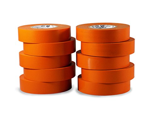 Ruban électrique orange isolant et souple de 19,6m pour marquage de câbles