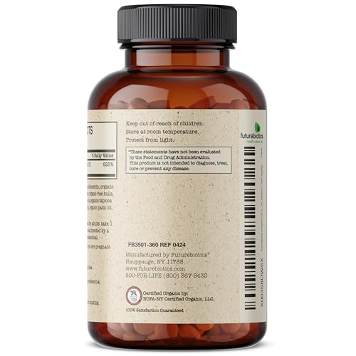 Futurebiotics Vitamin D3 5,000 IU (125 MCG), USDA Certified Organic Vitamin D Supplement, 360 Tablets - Image 6