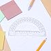 6pcs Protractor for School, 6 Inch Clear Plastic Protractors,180 Degrees Accurate Protractor for Geometry, School Teacher Math Office