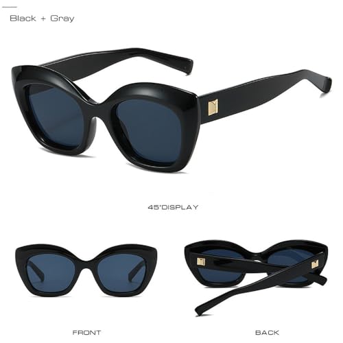 Lunettes de soleil œil de chat gelée nuances léopard mixtes UV400
