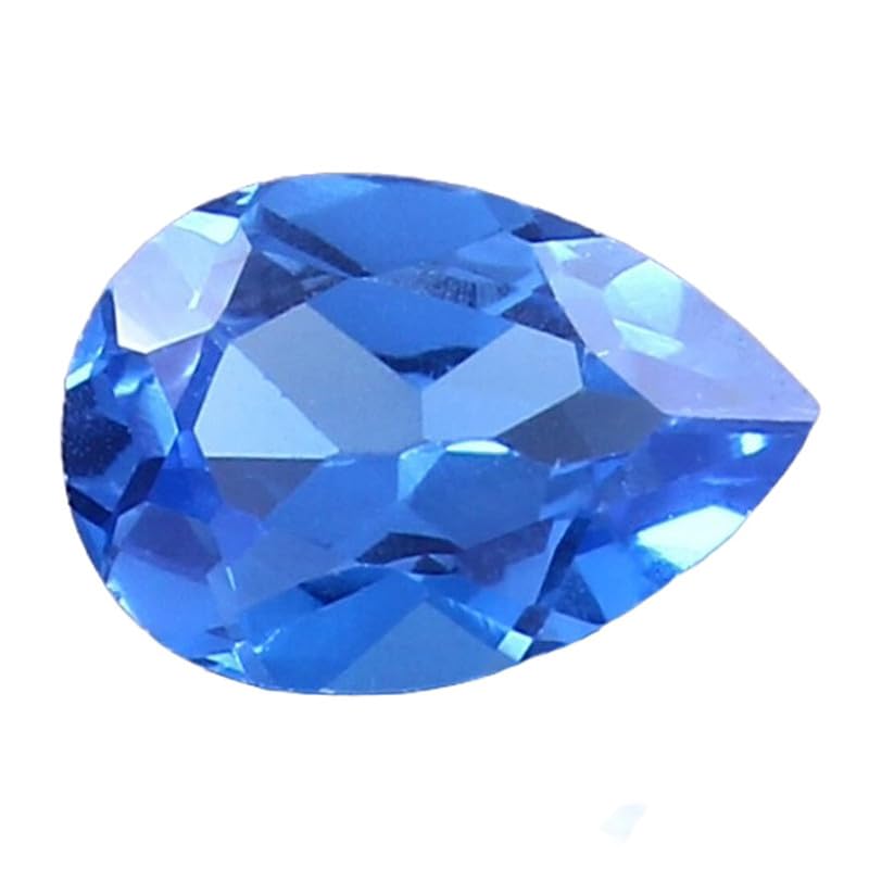 Pierre de saphir bleu naturel en poire pour sertir vos pendentifs artisanaux