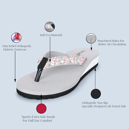 Image of Women Slipper Stylish Comfortable Lightweight Soft Flaxsible Casual Flip Flop /Girls fancy chappal P GN-029
