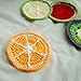 4 Pieces Handmade Watermelon Orange Lemon Kiwi Fruit Coasters Knitted Crochet Doilies