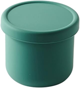 8 oz Silicone Food Storage Container Portable Silicone Bowl Cup with Lids,Airtight Food Container for Dessert,Fruit,Snack,Dipping Sauce,Yogurt,Microwave Freezer Safegreen