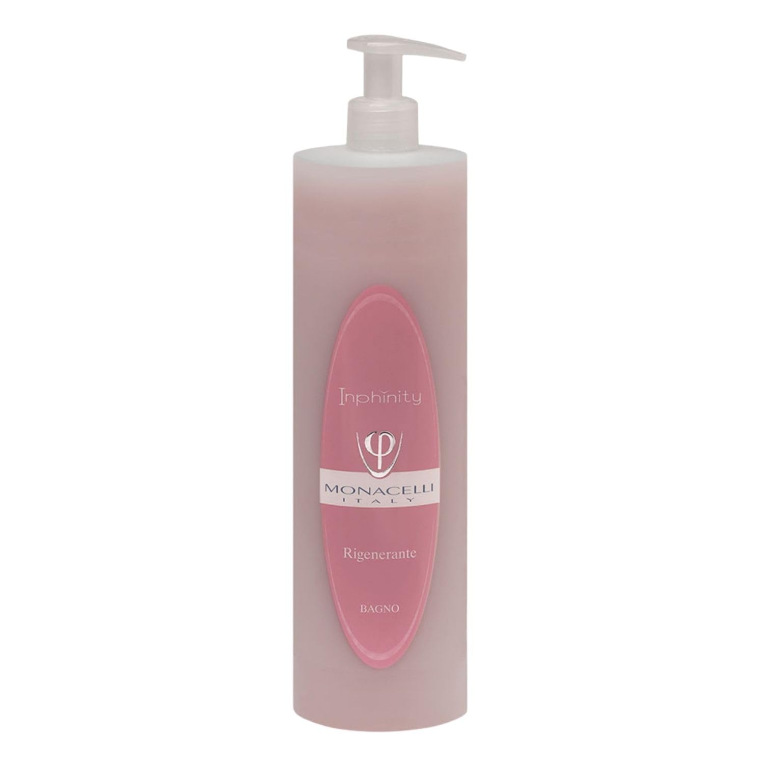 Champú de baño regenerador Monacelli Inphinity, 1000 ml, limpiador cremoso suave para piel sensible y cabello tratado químicamente y fino.