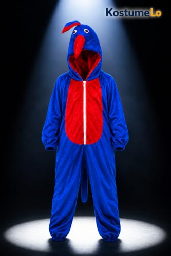Image of Kids Animal & Bird Costumes - Comfortable Fleece Fancy Dress Outfit | Soft Plush Onesie | School Events, Theme Parties, Photoshoot