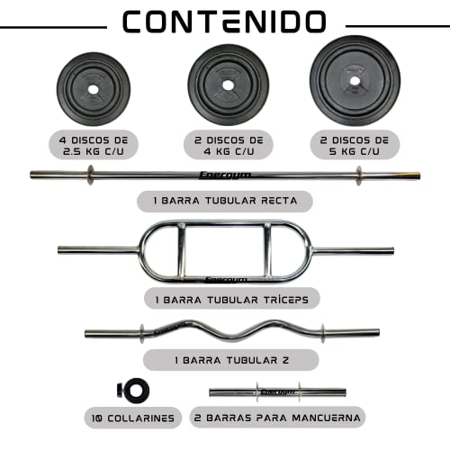 Gimpack, Sports barra pesas Marca Energym (2)