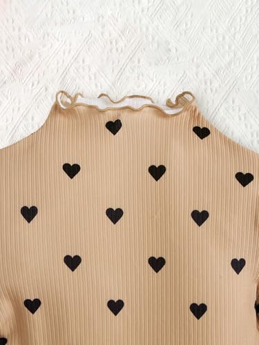 3 Packs Girls Long Sleeve Ribbed Knit Tops Fall Winter Warm Half Turtleneck Pullover Top Basic Clothes for Kids 8-12Y3