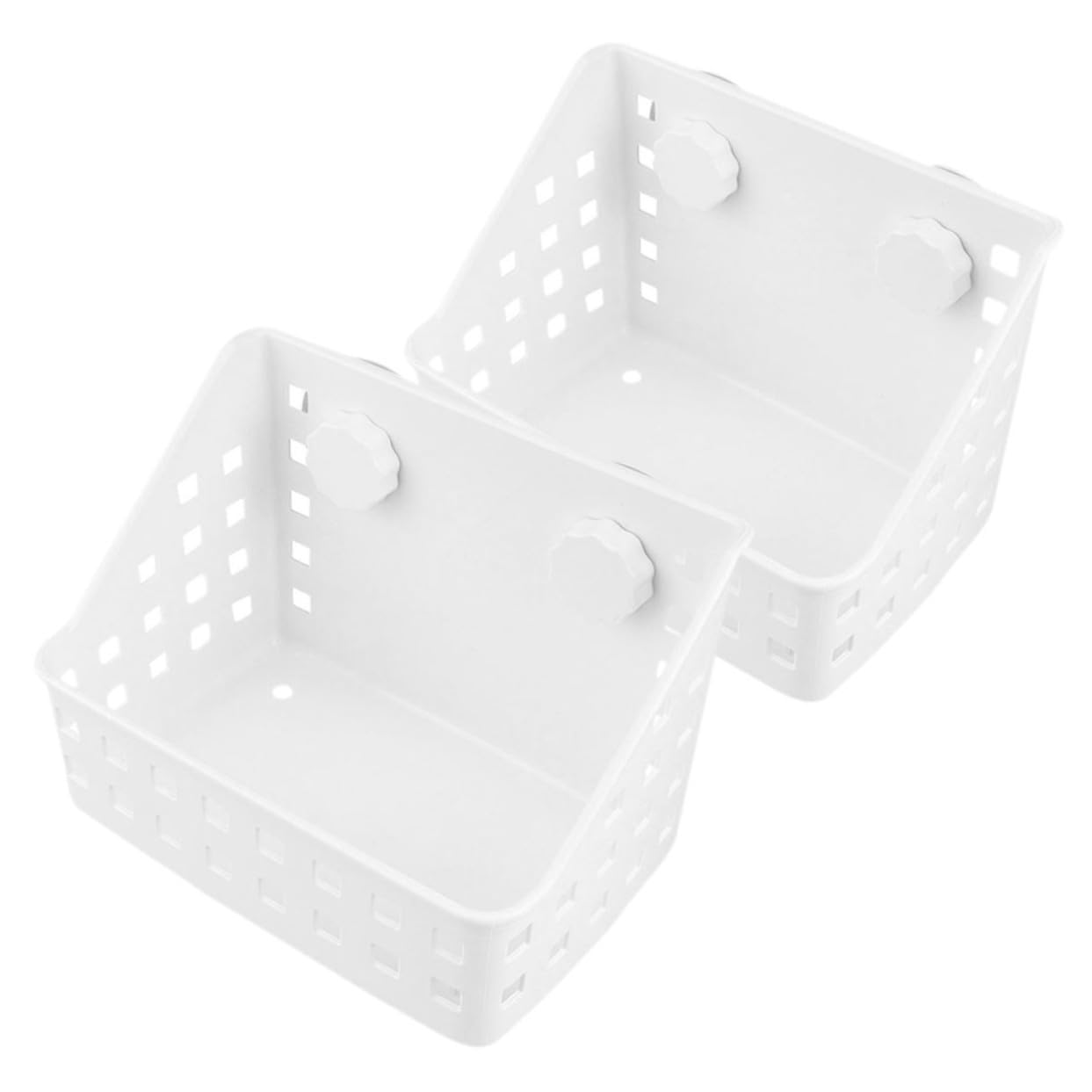 Râtelier à Foin pour Lapin à Fixation, Lot de 2, Plastique Blanc