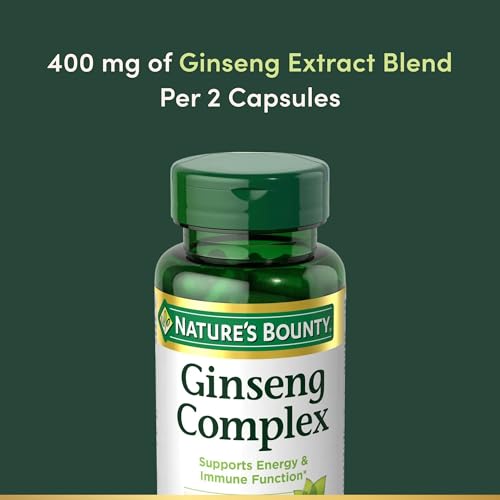 Nature's Bounty Ginseng Complex, 75 Capsules | Supports Vitality & Immune Function - image 4