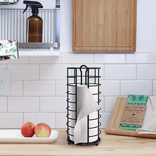 Kerisgo Toilet Paper Holder Stand, Freestanding Bathroom Toilet Paper Organizer, 3 Mega Roll Toilet Paper Holder For Under Sink, Vanity, Cabinet Shelf (Black) #TOP5