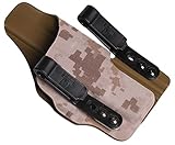 G-CODE INCOG G19,23: Right Hand/Desert Digital ON TAN KYDEX/Full Guard/ 100% Made in USA (1153-3C)