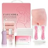 FAYUNDRA Postpartum Essentials Kit for Labor & Delivery, Postpartum Kit with Cooling Spray, 4 Disposable Postpartum Underwears, 8 Postpartum Pads, 2 Hot & Cold Packs, 30 Pad Liners, Peri Bottle (6)