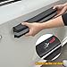 Winunite Magnetic Removable Car Door Dent Protector PU Leather Car Door Ding Protector Ding Bumper for Vehicles Black(Pack of 4)