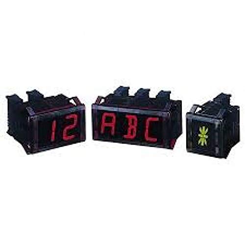 DA60-RE, Display, W33.6 X H60mm LED, Red, 16-Segment, Expansion Unit, 12-24 VDC