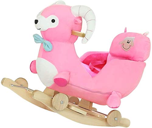 ZHANGYUEFEIFZ Schaukelpferd Plüsch Schaukeltier Pferd Rocking Horse Baby Trojaner Spielzeug Geschenk Nette Kinderstuhl…