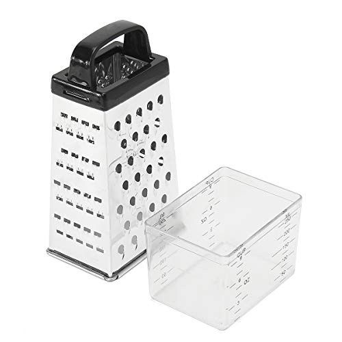 GGGarden GGGarden Grater Box Stainless Steel 4 Sided Multi Funtion Cheese Vegetable With Container Lunch Box