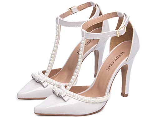 Sapato Feminino Branco Social Scarpin Feminino Salto Alto Sapato Feminino Salto Alto (36, Off White)