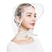 SelfTek 2 Pcs Rain Hat Plastic Bonnet Protect Hairstyle for Women and Lady Clear White