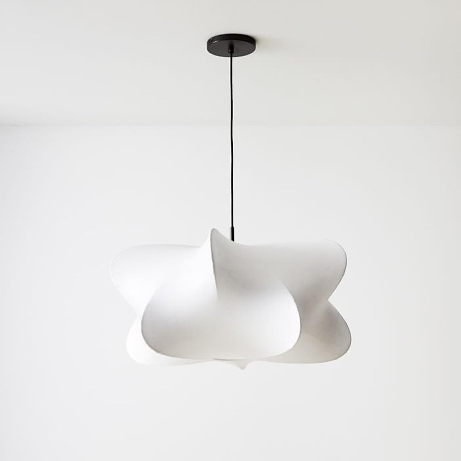 Photo 1 of MIXL-Japanese Style Silk Pendant Light,Silk Lantern Light Fixture,Adjustable Ceiling Hanging Lights,Modern Farmhouse Pendant Lamp for Kitchen Island Dining Room