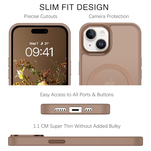 Coque iPhone 15 Plus marron pour protéger votre téléphone en voyage