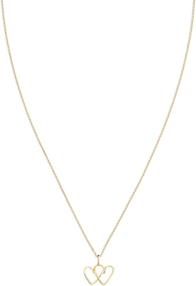Helen Ficalora Small Wire Double Heart Charm