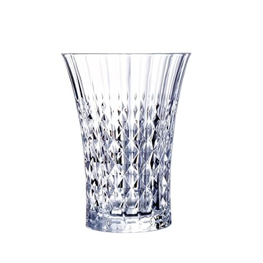 Cristal d´Arques, Lady Diamond Hi-Ball Tumbler 280 ml, utan fyllningsmärke, 6 tumlare