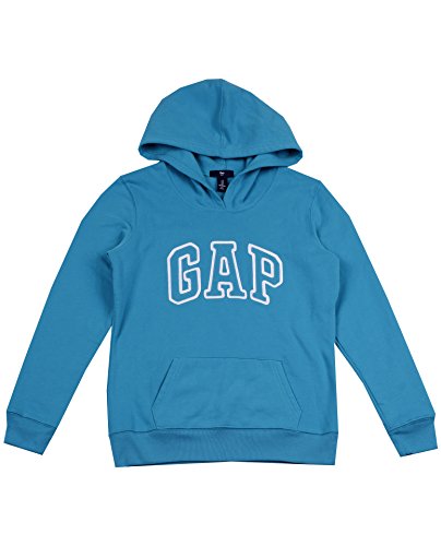 GAP Womens Fleece Arch Logo Pullover Hoodie (XS, Teal) GAP Womens Fleece Arch Logo Pullover Hoodie (XS, Teal)