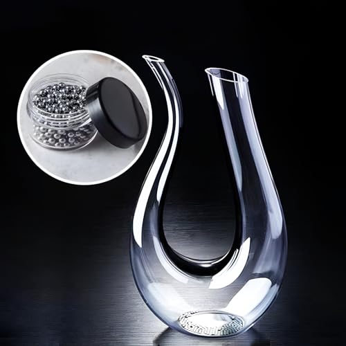 Premium Edelstahl Reinigungsperlen,Filterbeutel 8 * 10cm, 1000 Stücke Reinigungskugeln Set Aus Edelstahl,Wiederverwendbar & Bpa-Frei für Dekanter,Vase,Karaffen,Glas(Filterbeutel + Reinigungsperlen)