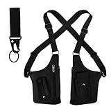 Contenu de l'emballage : vous recevrez 1 sac noir à double épaule (27,5 x 17,5 cm) et 1 mousqueton dans le colis. Idéal pour garder vos essentiels organisés pendant les voyages ou les déplacements quotidiens.