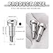 MECCANIXITY 4 Pcs 304 Stainless Steel Shoulder Bolt 10mm Shoulder Dia 16mm Shoulder Length M8x1.25 Thread Hex Socket Shoulder Bolts for Hydraulic Injection Molding Machinery Industries