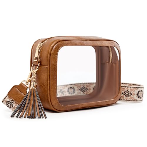 Image of Unilily Clear Bag for Stadium Events, Clear Purse Stadium Approved Crossbody Bag for Concerts Sports Festivals Events Women