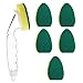 Muzrunq Dish Wands Sponge Kit Kitchen Dish Cleaning Sponge 6 Refill Replacement Sponge Heads with 1 Dish Wand Handle for Kitchen.