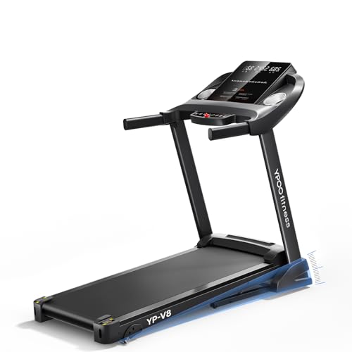 Image of YPOO YPOO Treadmills for Home with Incline, Auto Foldable Running Treadmills, 8.0 MPH Walking Pad Treadmill with Bluetooth, 300 lbs Weight Capacity Quiet