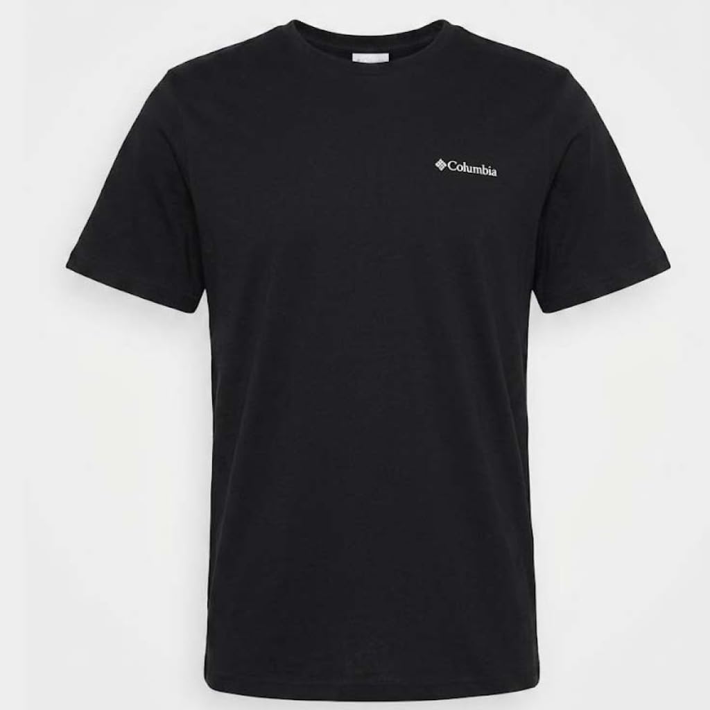 Columbia Men's Basic Tee, Short Sleeve T-Shirt, Black, Small