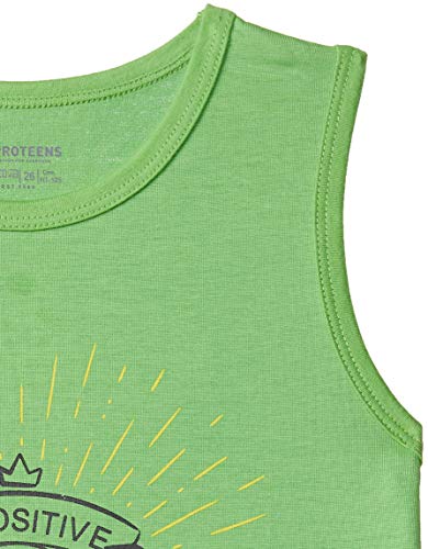 Image of PROTEENS Girl's Plain Regular fit T-Shirt (P-GTS002-G.Green Grass 5-6 Years)