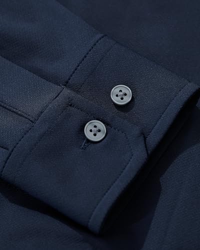 Rhone Men's Commuter Shirt, Performance Dress Shirts for Men, Machine Washable, Wrinkle Resistant, Classic Fit (True Navy, XX-Large)4