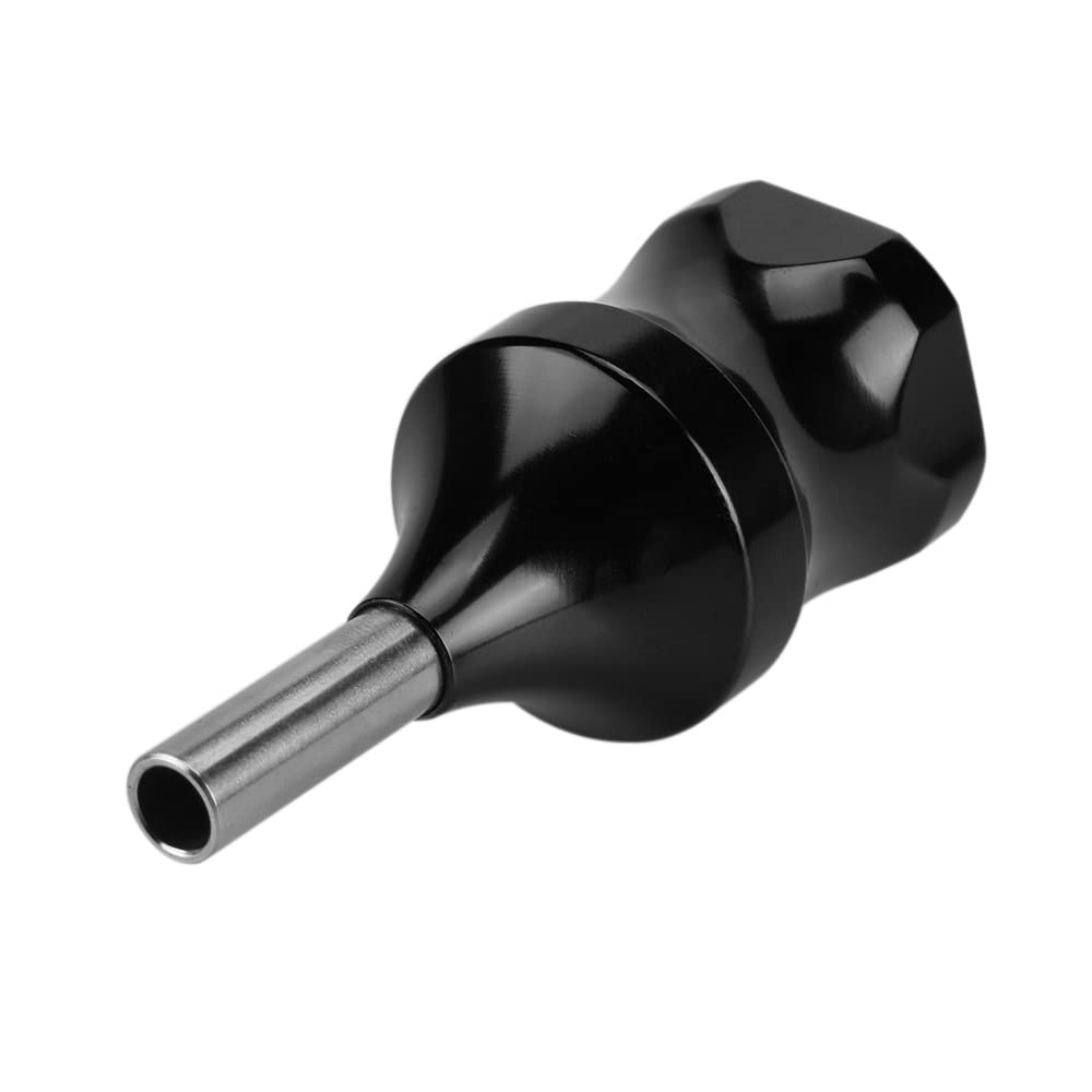 Cartucho tatuaje agarres, aleación de aluminio tatuaje agarre con barra de transmisión para tatuaje máquina suministro (negro)