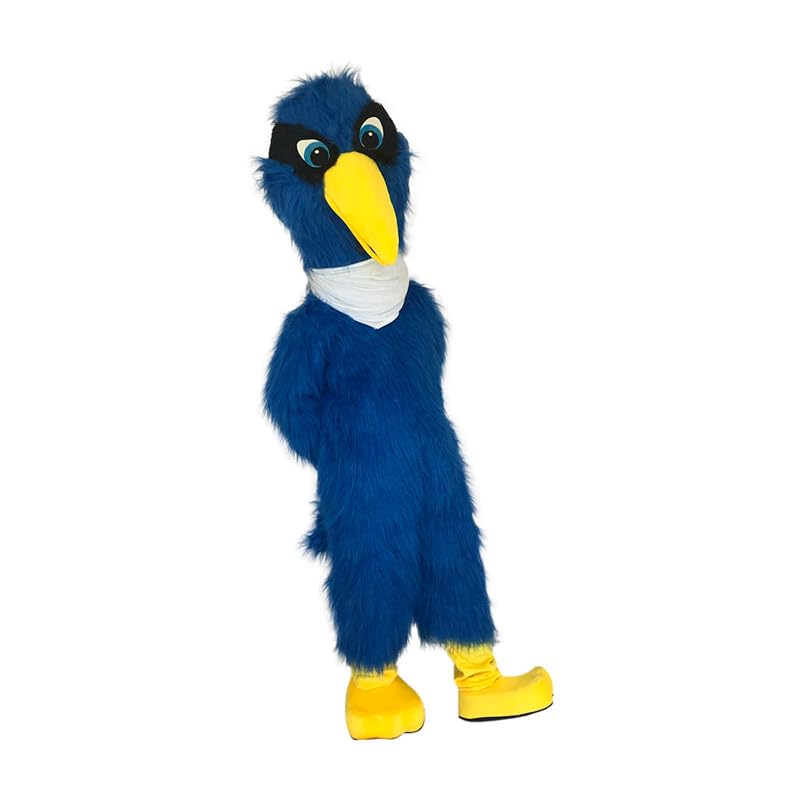 Blue Crane Eagle Bird Mascot Costume Fancy Dress Cosplay Clothes