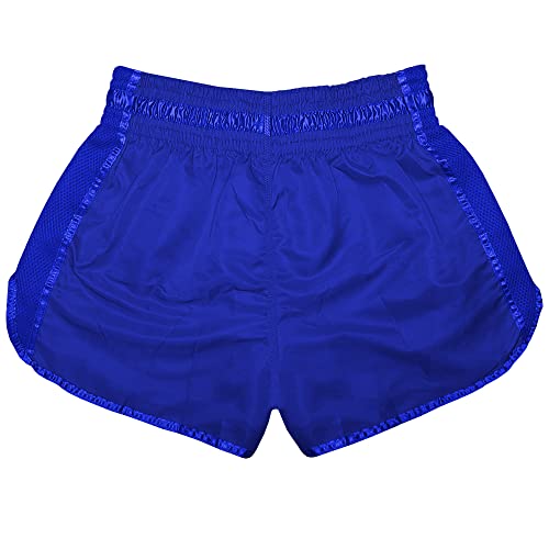 Short de Muay Thai Modelagem Tailandesa - Spank (Azul, P)