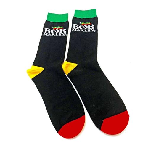 Beyond Happy Paire de chaussettes Jamaïque Legend & Lion of Judah Flag pour les amateurs de rastas, Mary Jane et reggae (39-47, coton), multicolore, taille unique