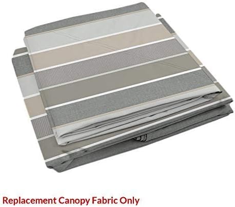 Garden Winds Replacement Canopy for The Windsor Gazebo - Standard 350 - Stripe Stone - Replacement Canopy TOP Cover Will FIT Model L-GZ717PST-C. Will NOT FIT Any Other Model.