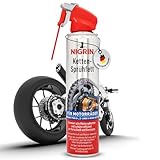 NIGRIN Keramik, Ketten-Sprühfett, 400 ml, vollsynthetisch, schützt vor Verschleiß, minimiert Leistungsverluste