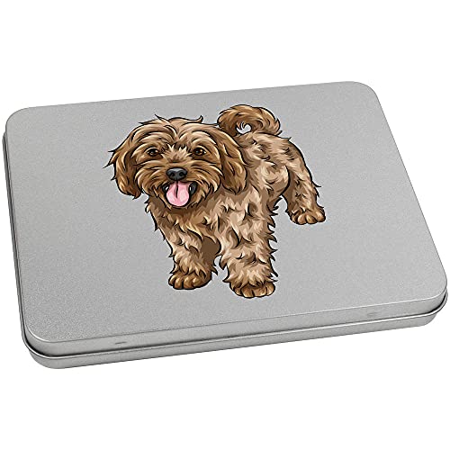 Azeeda 170mm 'Ginger Cavapoo' Metal Hinged Tin/Storage Box (TT00151940)