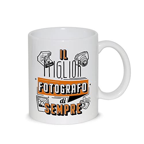 thedifferent Tazza Colazione Latte thè Mug Relax con grafica - Il miglior Fotografo di sempre - idea regalo Compleanno Natale Amico Papà Nonno Fratello Zio